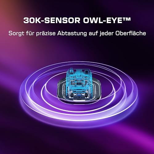 Turtle Beach Command Series MC3 Wired Gaming-Maus - optischer Owl-Eye-Sensor mit 30.000 DPI, 4D-Scrollrad, 1.000-Hz-Abtastrate, Titan Optical Switches, RGB-Beleuchtung Bild 4