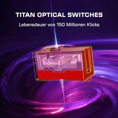 Turtle Beach Command Series MC3 Wired Gaming-Maus - optischer Owl-Eye-Sensor mit 30.000 DPI, 4D-Scrollrad, 1.000-Hz-Abtastrate, Titan Optical Switches, RGB-Beleuchtung Bild 6