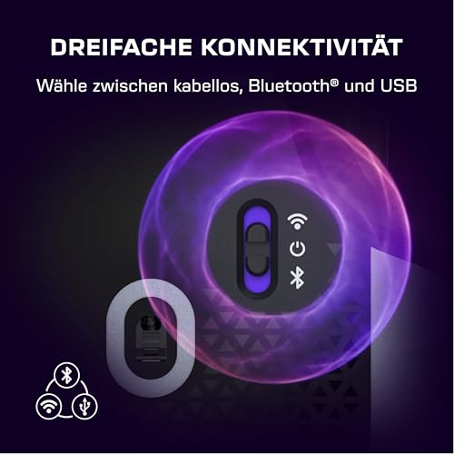 Turtle Beach Command Series MC5 Wireless Gaming-Maus - 8K-Abrufrate, optischer Owl-Eye-Sensor mit 30.000 DPI, 4D-Scrollrad, Titan Optical Switches, RGB-Beleuchtung, bis zu 35-Stunden-Akku Bild 7