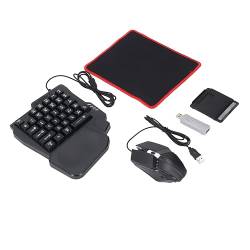 Jiawu Gaming-Tastatur-Maus-Kombination, BT 5.2, Keine Verzögerung, 125, Hohe Empfindlichkeit, Mobiles Gamepad-Konverter-Set, Gaming-Tastatur-Maus-Adapter mit Smart Press Gun-Funktion für 8 und Bild 1