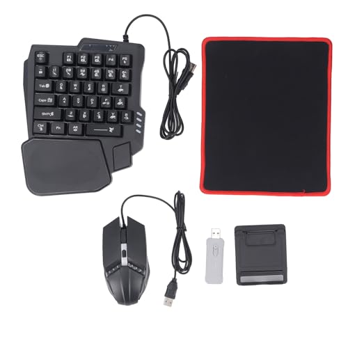 Jiawu Gaming-Tastatur-Maus-Kombination, BT 5.2, Keine Verzögerung, 125, Hohe Empfindlichkeit, Mobiles Gamepad-Konverter-Set, Gaming-Tastatur-Maus-Adapter mit Smart Press Gun-Funktion für 8 und Bild 6