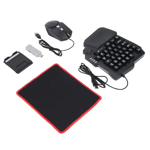 Jiawu Gaming-Tastatur-Maus-Kombination, BT 5.2, Keine Verzögerung, 125, Hohe Empfindlichkeit, Mobiles Gamepad-Konverter-Set, Gaming-Tastatur-Maus-Adapter mit Smart Press Gun-Funktion für 8 und Bild 7