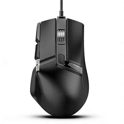 LICAEVEY RGB-Gaming-Maus, Ergonomische Kabelgebundene Maus mit 7 Beleuchtungsmodi und 11 Programmierbaren Tasten, Einstellbare DPI 1200 Bis 12400, für PC-Gaming und Wettkampfspiele Bild 1
