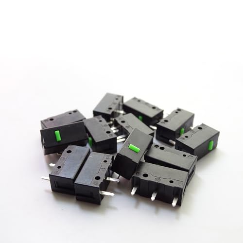 Generisch Coppers Green Dot Mikroschalter für Gaming Maus mit 3-Pin Design, 60 Mio Klicks, Gaming Maus Ersatz Mikroschalter Bild 3