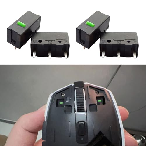 Generisch Coppers Green Dot Mikroschalter für Gaming Maus mit 3-Pin Design, 60 Mio Klicks, Gaming Maus Ersatz Mikroschalter Bild 4