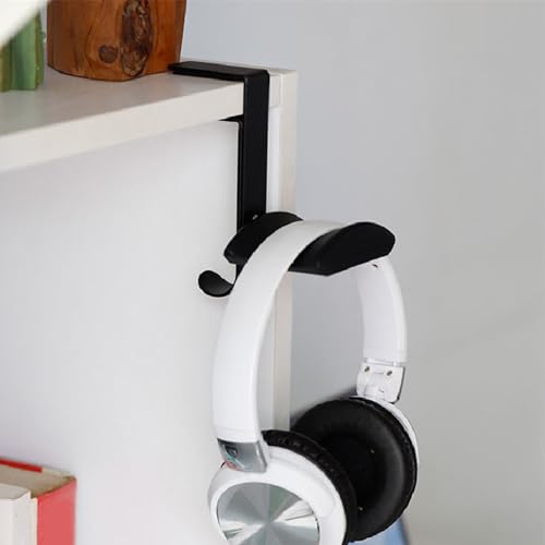 Platzsparende Klemmhalterung für Kopfhörer für Gaming und Schreibtische, universeller Headset-Ständer mit schneller Installation, Kopfhörerständer aus Aluminiumlegierung Bild 6