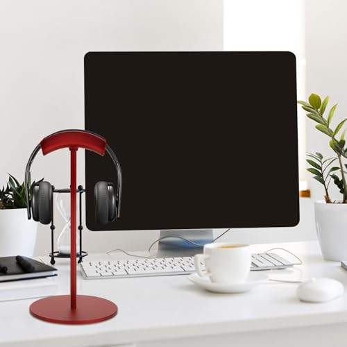 Kopfhörerständer aus Metall, Headset-Halterung für Schreibtisch, Gaming-Zubehör, rot, Schreibtisch-Organizer, kompatibel mit Universal-Kopfhörern Bild 1