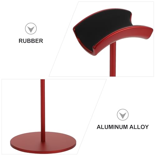 Kopfhörerständer aus Metall, Headset-Halterung für Schreibtisch, Gaming-Zubehör, rot, Schreibtisch-Organizer, kompatibel mit Universal-Kopfhörern Bild 5