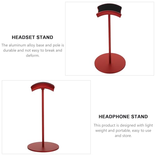 Kopfhörerständer aus Metall, Headset-Halterung für Schreibtisch, Gaming-Zubehör, rot, Schreibtisch-Organizer, kompatibel mit Universal-Kopfhörern Bild 6