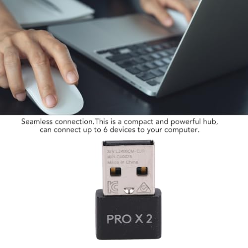 Vikye USB-Gaming-Maus-Empfänger-Dongle, 2000 Hz Polling-Rate-Ersatzadapter mit Plug-and-Play-System, für Kabellose E-Sport-Maus Bild 3