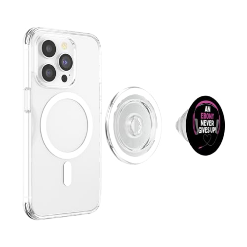 Gaming-Zitat An Ebony Never Gives Up Headset personalisiert PopSockets PopGrip für MagSafe Bild 3