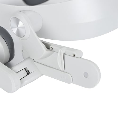 Verstellbarer Ersatz-VR-Kopfbandgurt, VR-Headset-Stirnband mit Ohrpolstern und Rückenpolster, leichtes, druckreduzierendes Design für Komfortables, immersives Gaming Bild 3