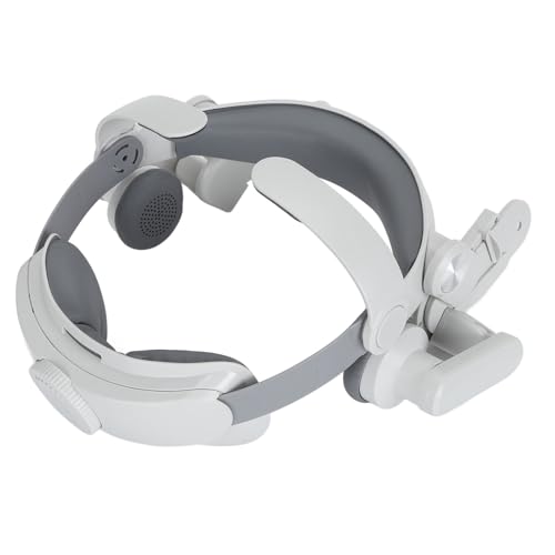 Verstellbarer Ersatz-VR-Kopfbandgurt, VR-Headset-Stirnband mit Ohrpolstern und Rückenpolster, leichtes, druckreduzierendes Design für Komfortables, immersives Gaming Bild 4