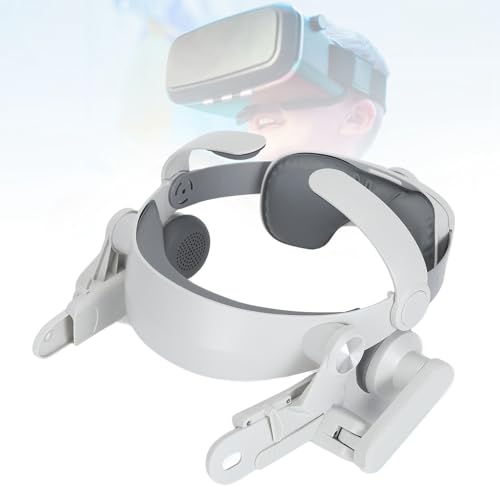 Verstellbarer Ersatz-VR-Kopfbandgurt, VR-Headset-Stirnband mit Ohrpolstern und Rückenpolster, leichtes, druckreduzierendes Design für Komfortables, immersives Gaming Bild 6