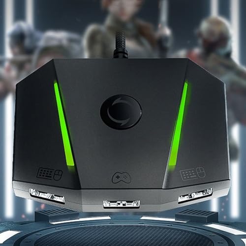 Allgemeine Gaming Konverter mit Rutschfester Basis Designs, einfach zu bedienen für VX2, AimBox, gewichtete Tastatur Adapter mit Rutschfester Unterlage, Gaming Tastatur Maus Adapter Bild 2