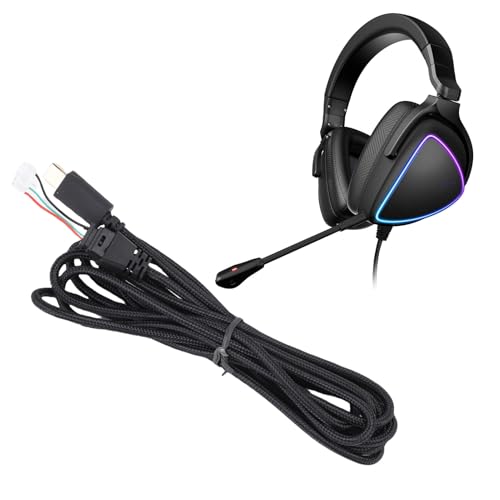 Aramox Headset-Kabel, OFC-Material, Typ-C-Stecker, 8,2 Fuß Länge für ROG S Gaming-Headsets und Streaming-Geräte Bild 5