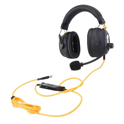 Kabelgebundenes USB-Gaming-Headset, HiFi 7.1 Surround Sound, Mikrofon mit Geräuschunterdrückung, Leichte, Komfortable Over-Ear-Kopfhörer, Ideal für PC-Gaming (Black) Bild 2