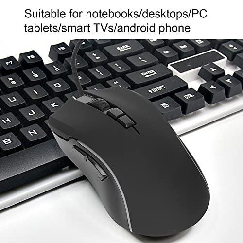 Gaming-Maus, kabelgebundene Maus mit einstellbarem 7200-DPI, ergonomische RGB-Beleuchtungsmaus für Gamer – Desktop und Laptop, 7-Tasten-USB-Computermaus mit 6 Bild 6