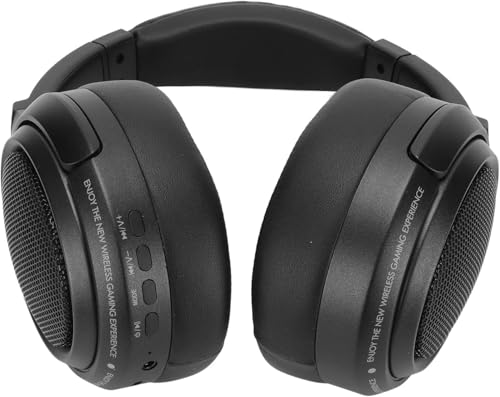 Gaming-Headset mit 40-mm-Treiber und Typ-C-Aufladung, wiederaufladbares Spiel-Headset mit 48-Stunden-Akku für Desktop und Handy (schwarz), praktisches Design Bild 5