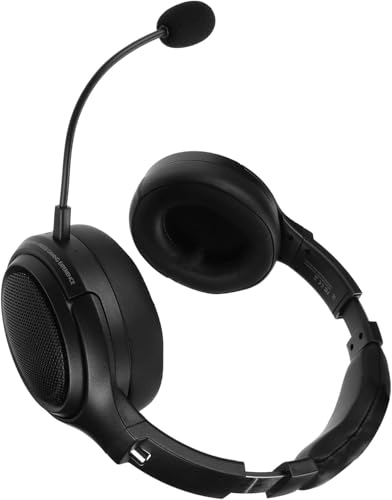 Gaming-Headset mit 40-mm-Treiber und Typ-C-Aufladung, wiederaufladbares Spiel-Headset mit 48-Stunden-Akku für Desktop und Handy (schwarz), praktisches Design Bild 7
