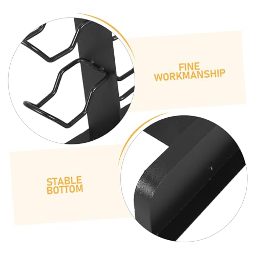 BUGUUYO Schwarzer Gaming Controller und Kopfhörer Ständer aus Eisen mit 3 Ebenen für Sicheren Arbeitsplatz und Kreatives Setup Am Schreibtisch Bild 3