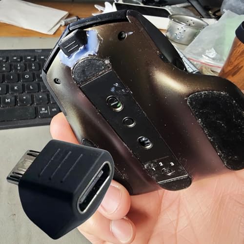 Gaming Maus MicroUSB zu Typ C Adapter für Kunststoff Metall Ersatzteil für Adapter Bild 5