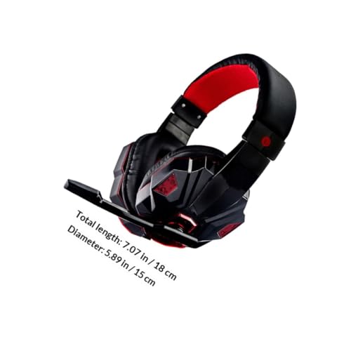 ULTECHNOVO Gaming Headset 40mm Lautsprecher mit 3,5 mm USB Anschluss und Geräuschunterdrückendem Mikrofon Beleuchtung Kompatibel mit PlayStation 4 und 5 Bild 2