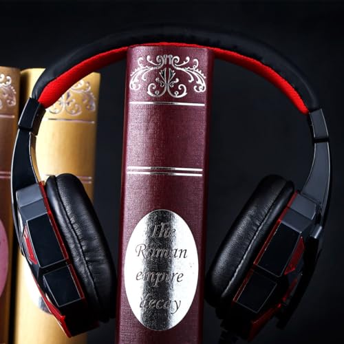 Gaming Headset mit Weichen Ohrpolstern und 40mm Lautsprechern USB und 3,5 mm Anschluss Kabelloses Mikrofon zum Zocken Ampc Rotes Abs Material Bild 6