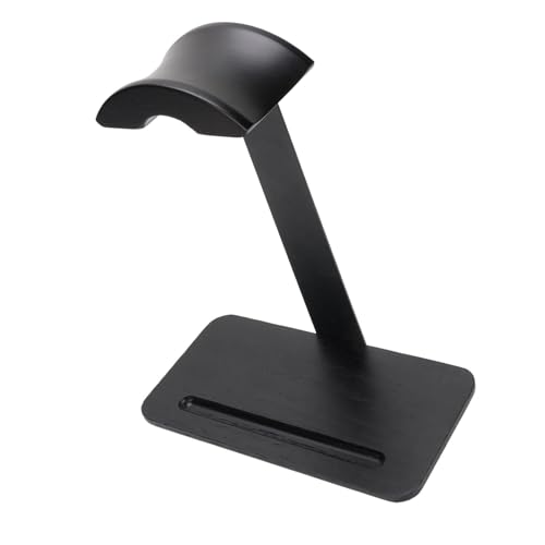 PolyGen Universeller Gaming-Headset-Ständer mit bogenförmiger Kopfbügelunterstützung für Desktop-Arbeitsplätze, platzsparende Aufbewahrungslösung, Halterung aus Walnussholz und Bild 6