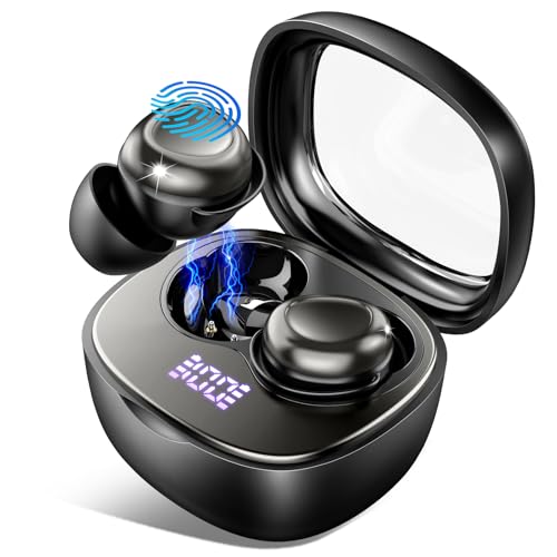 Schlafkopfhörer Bluetooth 5.4 Kopfhörer, 2026 Neue in Ear Mini Kopfhörer Kabellos mit 35 Stunden Akkulaufzeit, Weiche Ohrhörer Schlafen Sleepbuds, Sanfter Klang Bequem Tragen ohne Druckgefühl, Schwarz Bild 1