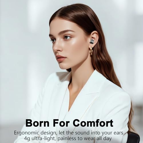 Schlafkopfhörer Bluetooth 5.4 Kopfhörer, 2026 Neue in Ear Mini Kopfhörer Kabellos mit 35 Stunden Akkulaufzeit, Weiche Ohrhörer Schlafen Sleepbuds, Sanfter Klang Bequem Tragen ohne Druckgefühl, Schwarz Bild 3