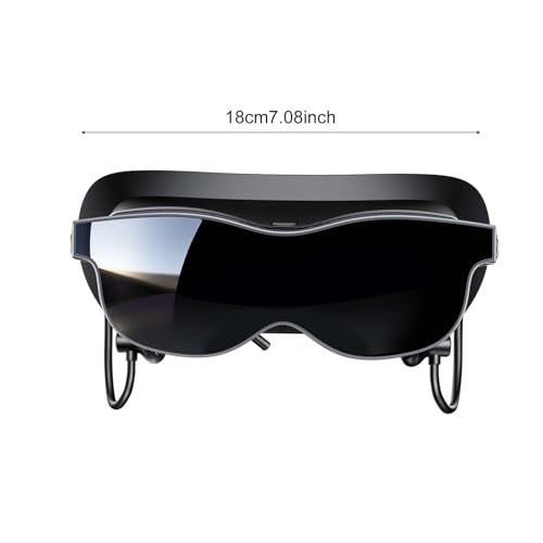 Intelligente 3D-Brille, VR-Headset mit 1920x1080-Displays, 70° Weitem Sichtfeld, +2D Bis -6D Dioptrienanpassung, Daten- und Ladedurchgang für Privates Kino-Gaming Bild 7