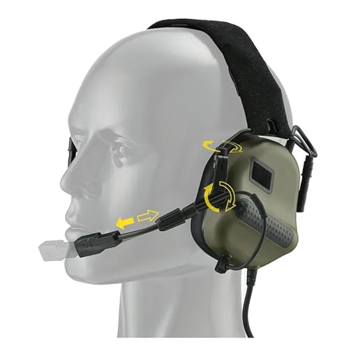 Generisch Ohrenschützer-Headset-Ohrhörer, am Ohr montierte Kopfhörer, atmungsaktives Haken-Headset(F10-E-Green Set) Bild 7