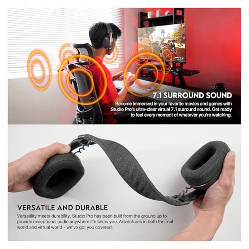 Generisch WHG03P Studio PRO Gaming-Kopfhörer 7.1 Surround-Headset mit Rauschunterdrückungsmikrofon for PS5 Bild 2