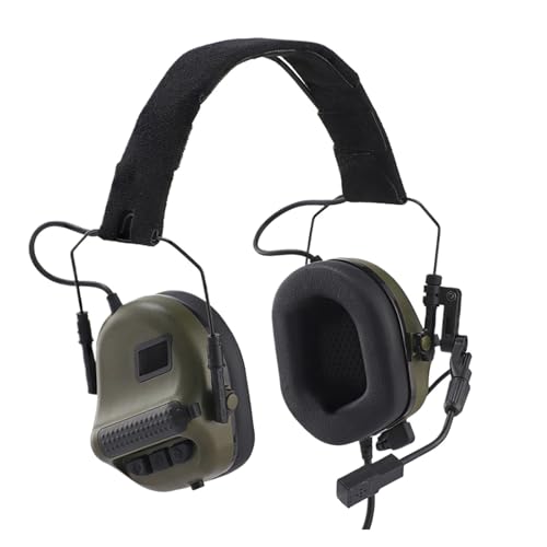 Generisch Headset-Ohrenschützer, Outdoor-Sport-Kopfhörer mit Klangverstärkung(F10-E-Green) Bild 1