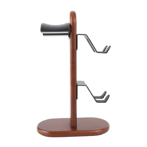 Naroote Controller-Halter Desktop-Gaming-Ständer aus Holz mit Kopfhörerständer für Controller, Organizer aus Massivem Walnussholz für 3 und Headsets Bild 3