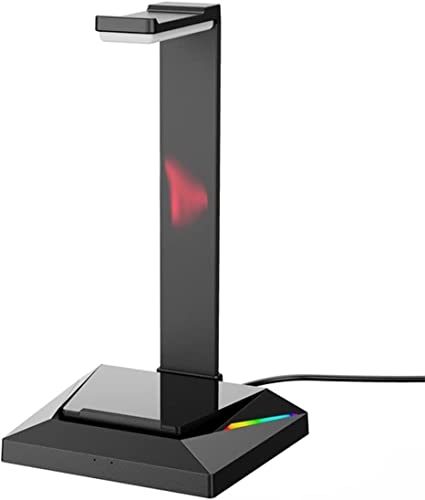 Kopfhörerständer, USB-Gaming-Headset-Kopfhörer-Aufbewahrungsregal mit Typ-C-Ladeanschluss, Computerzubehör, Kopfhörerständer Bild 1