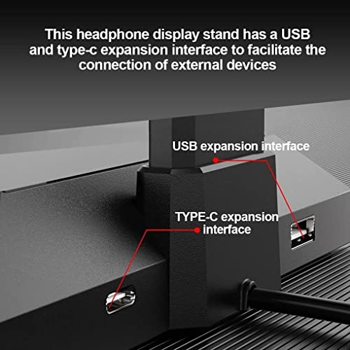 Kopfhörerständer, USB-Gaming-Headset-Kopfhörer-Aufbewahrungsregal mit Typ-C-Ladeanschluss, Computerzubehör, Kopfhörerständer Bild 6