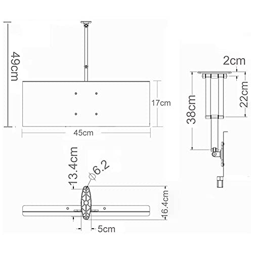 Tastatur- und Mausablage zur Wandmontage, verstellbar, platzsparend, Schreibtischstütze für Tastatur und Maus, perfekt für Home Office und Gaming Setup Bild 2