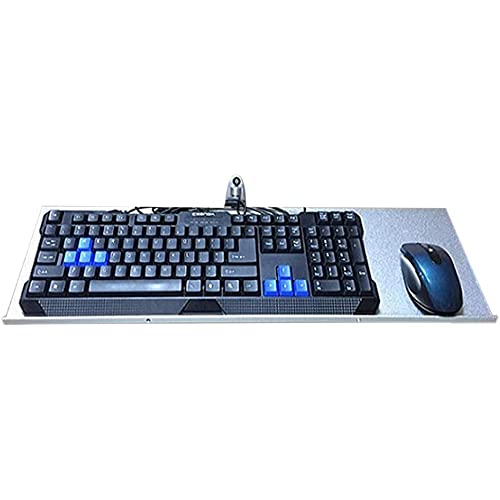 Tastatur- und Mausablage zur Wandmontage, verstellbar, platzsparend, Schreibtischstütze für Tastatur und Maus, perfekt für Home Office und Gaming Setup Bild 4