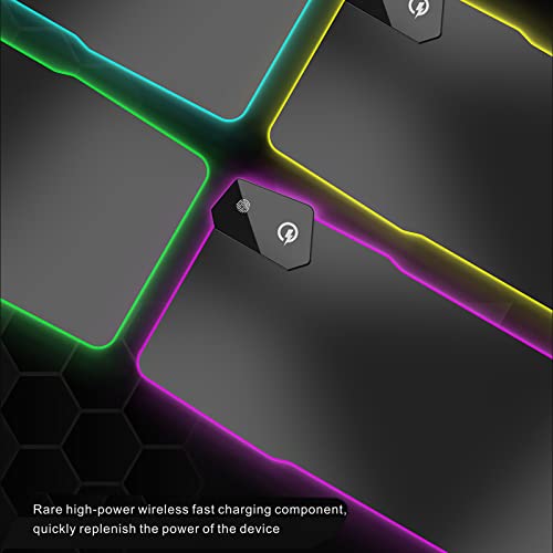 Gaming-Pad mit 15 W RGB für Mäuse, Schreibtischunterlage für Laptops Bild 2