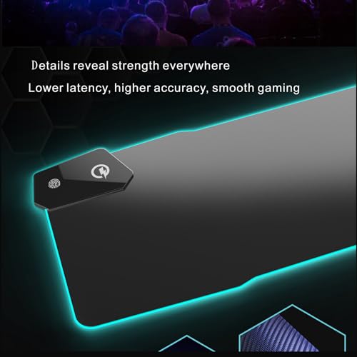 Gaming-Pad mit 15 W RGB für Mäuse, Schreibtischunterlage für Laptops Bild 3