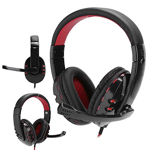 Präzises Gaming-Headset, Kabelgebundener Over-Ear-Kopfhörer mit LED-Mikrofon für, One, PC, Mobiler, Leichter Stereo-Kopfhörer für Komfortable Lange Gaming-Sessions Bild 2