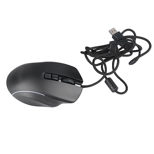 Cryfokt 10-Tasten-RGB-Gaming-Maus, Kabelgebunden, 6 DPI, Computer-Gamer-Maus mit Bequemem Griff für Büroangestellte (1) Bild 2