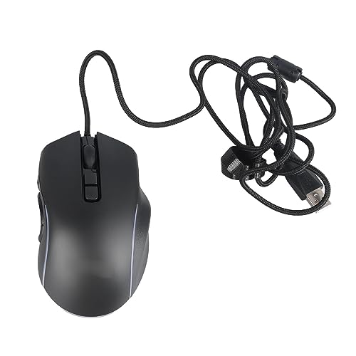 Cryfokt 10-Tasten-RGB-Gaming-Maus, Kabelgebunden, 6 DPI, Computer-Gamer-Maus mit Bequemem Griff für Büroangestellte (1) Bild 3
