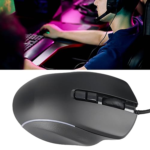 Cryfokt 10-Tasten-RGB-Gaming-Maus, Kabelgebunden, 6 DPI, Computer-Gamer-Maus mit Bequemem Griff für Büroangestellte (1) Bild 4