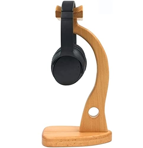 Kopfhörerständer, Kopfhörer-Aufhänger, Headset-Ständer, Holz-Kopfhörer-Ständer, kreative Display-Halterung, Headset-Kopfhörer-Halter, platzsparend(Beech) Bild 4