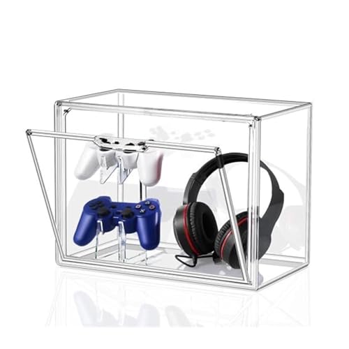 Controller- und Kopfhörerständer aus Acryl, transparenter Desktop-Displayhalter for Gaming-Controller, Headset-Organizer for Schreibtische, Gamer und Home Office Bild 1