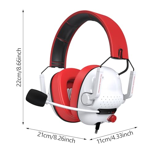 USB-Gaming-Headsets 7.1 Surround-Sound für Over-Ear-Kopfhörer mit Geräuschunterdrückung, Mikrofon, Spielmusik, kabelgebunden, verstellbarer Kopfbügel Bild 6