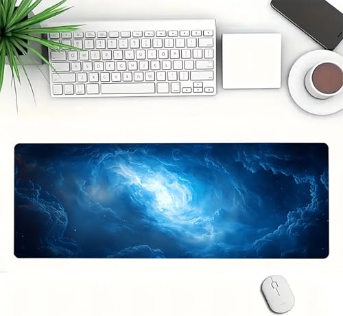 Gaming Mauspad XXL 1600x800x3mm, Himmel Anti-Rutsch Mousepad XXL, Landschaft groß Schreibtischunterlage, Waschbares rutschfeste Gummibasis, Mauspad mit Nähten an Den Kanten für PC, Maus LJ-2048 Bild 3